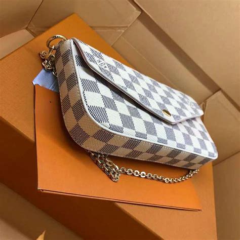 louis vuitton felicie damier|damier azur pochette.